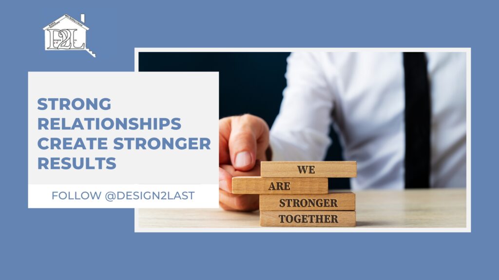 Strong Relationships Create Stronger Results poster