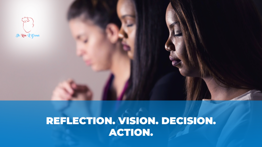 Reflection. Vision. Decision. Action